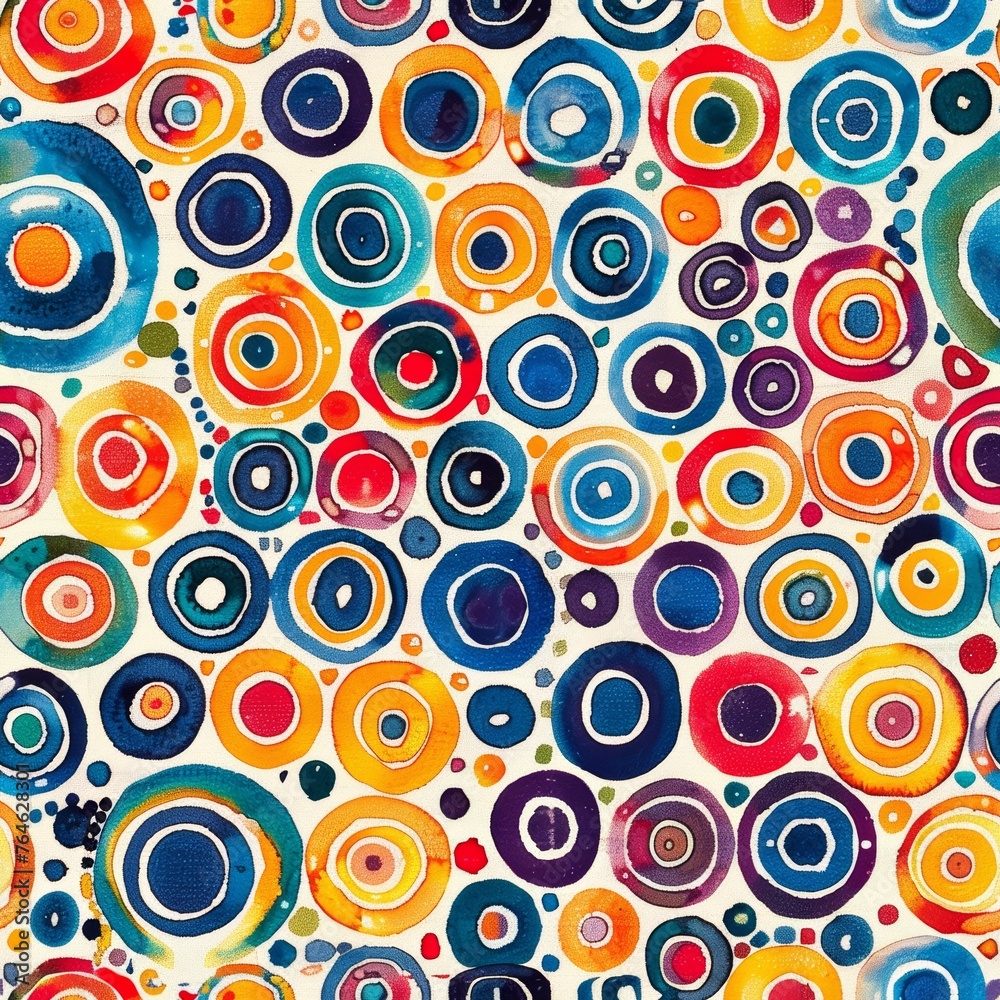 Circles colorful pattern Circles colorful pattern