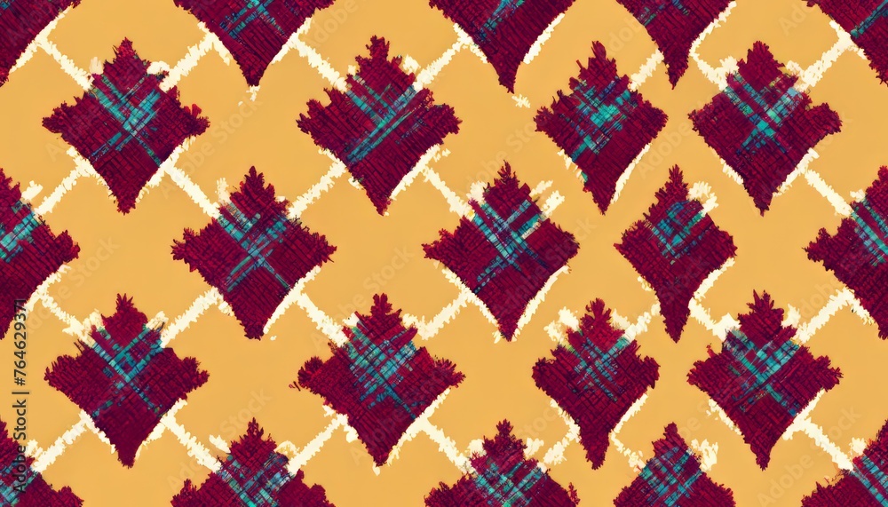 seamless pattern with Pastel Burst ikat seamless pattern with Pastel Burst ikat
