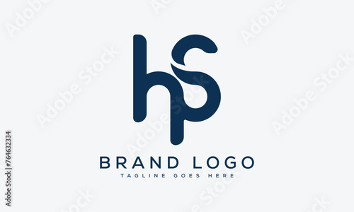 letter HS logo design vector template design for brand.