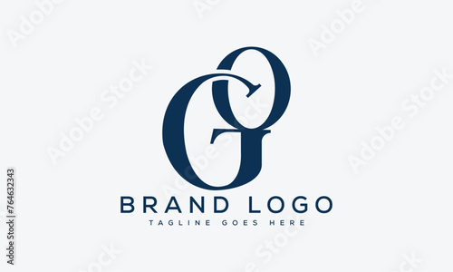letter GO logo design vector template design for brand.