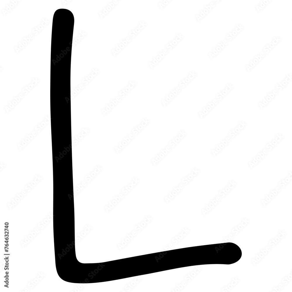 English alphabet L 5 cute on a white background, vector illustration. English alphabet L 5 cute on a white background, vector illustration.