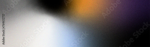 grainy glowing white light on dark backdrop noise texture effect banner header design. Retro Colors from the 1970s 1980s, 70s, 80s, 90s style 