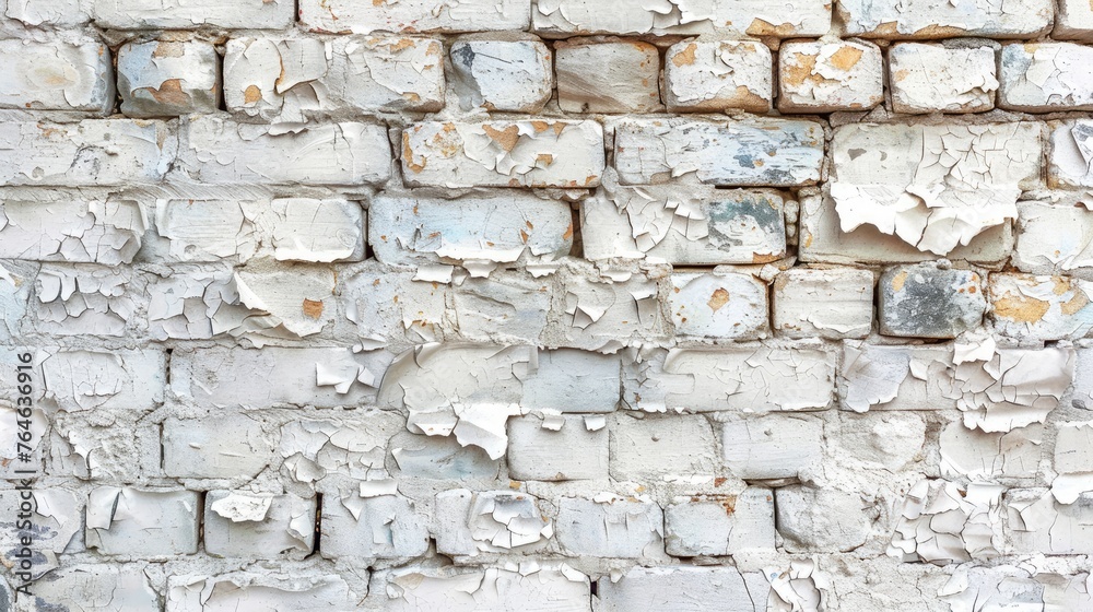 Fototapeta premium The vintage background texture of the old wall with peeling paint.