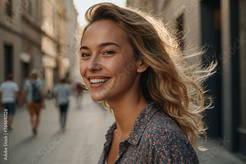 portrait of a woman smiling