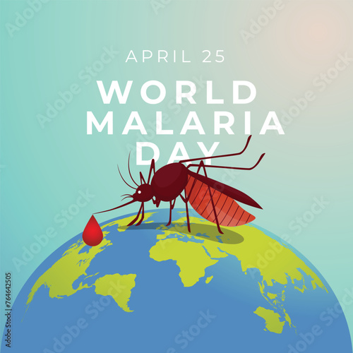 vector graphic of World Malaria Day ideal for World Malaria Day celebration.