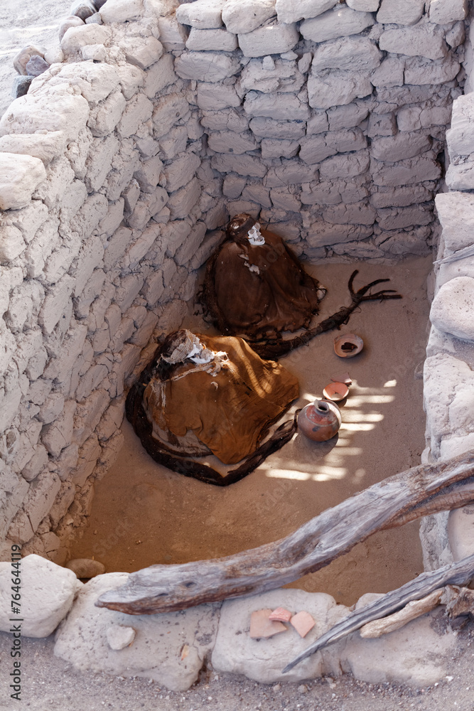 Chauchilla cemetery in Peru