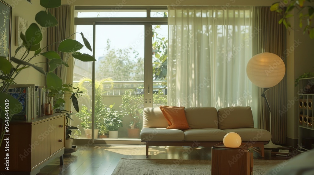Fototapeta premium Inside look at a home where technology battles the unhealthy