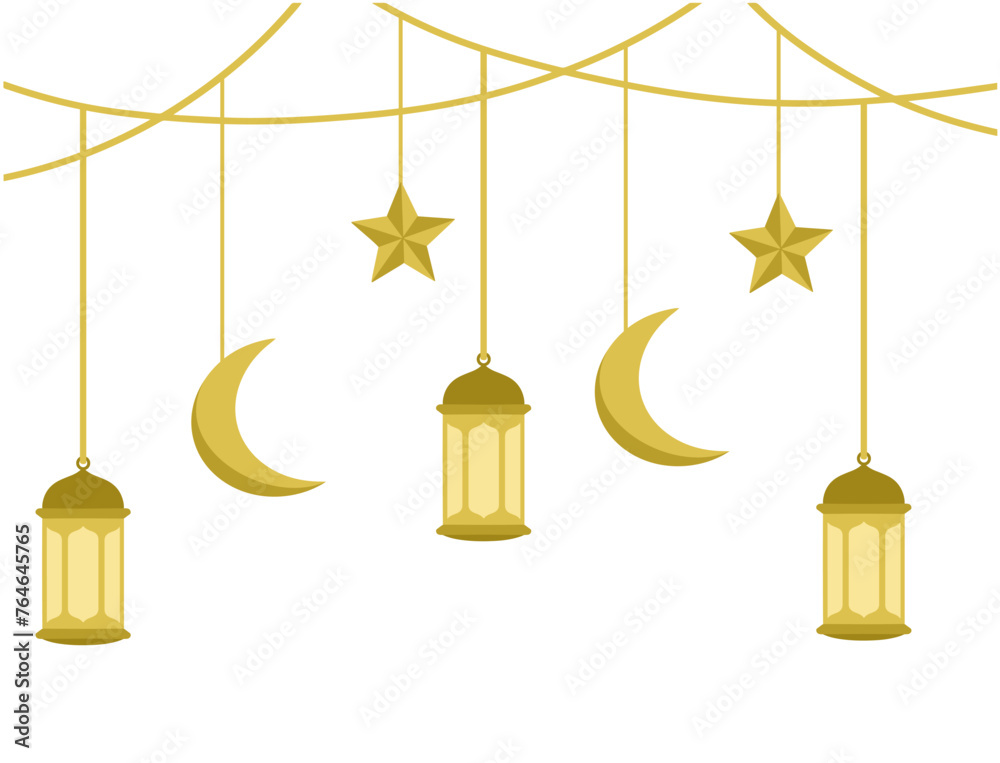 Ramadhan Kareem Lantern Background Illustration