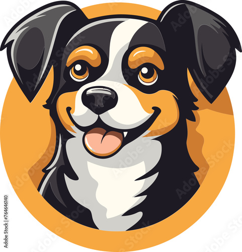 Canine Contemplation Thoughtful Dog Vector Illustrations for Reflective Themes