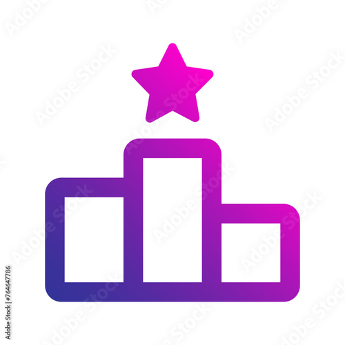 podium gradient icon