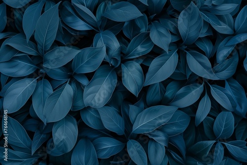 Tiled plant leaves background, floral pattern for wallpaper, modern color schema