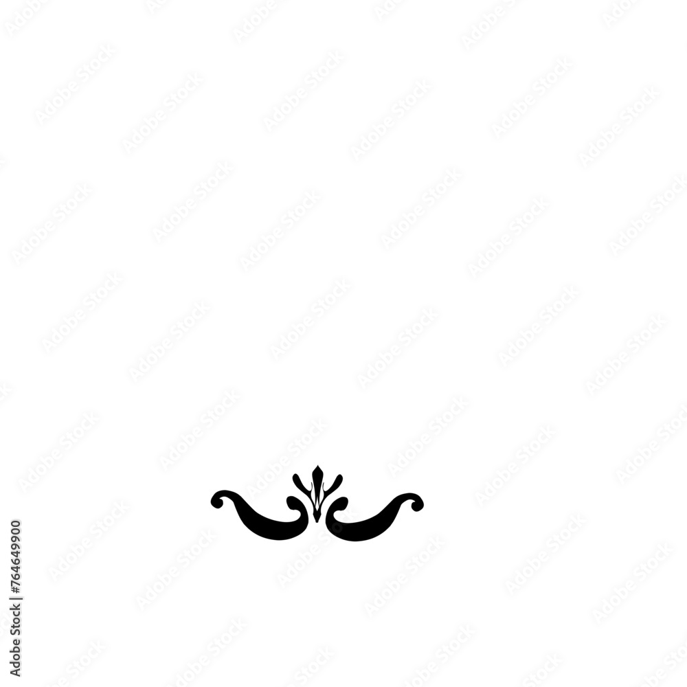 Ornament calligraphic design elements and page decoration Ornament calligraphic design elements and page decoration