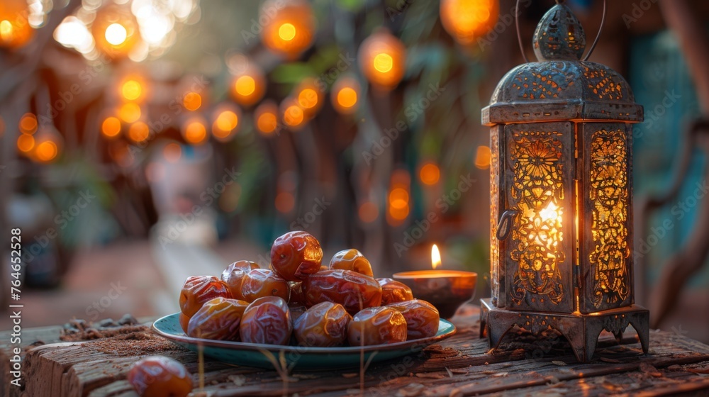 Obraz premium Ramadan Kareem background illustrations