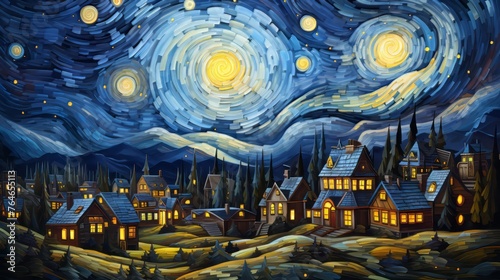 Starry night skies Colorful, stars and space background, panorama universe wallpaper
