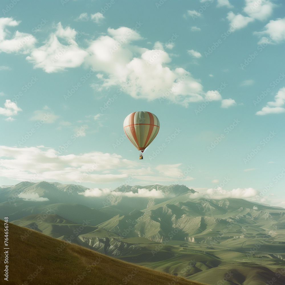 Fototapeta premium hot air balloon in the sky