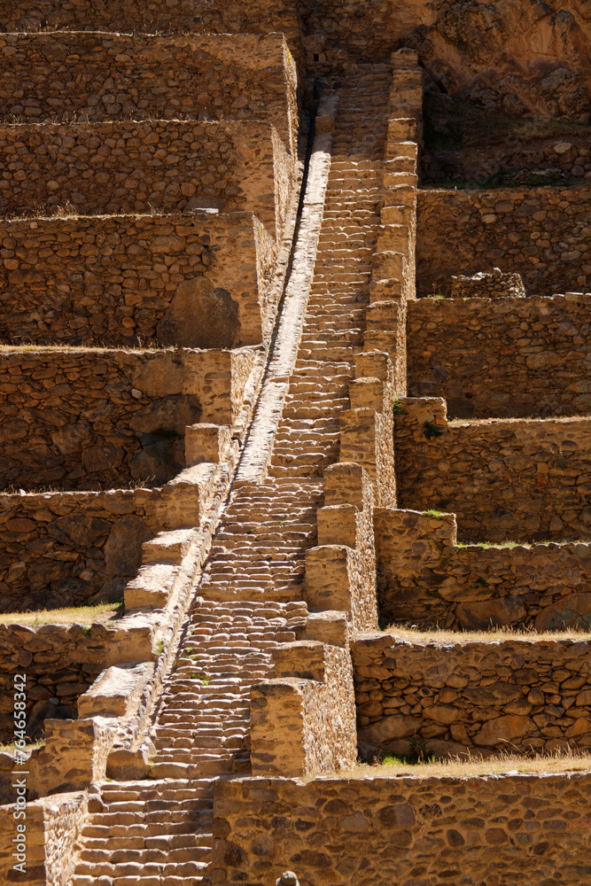 Twierdza Inków w Ollantaytambo - obrazy, fototapety, plakaty 