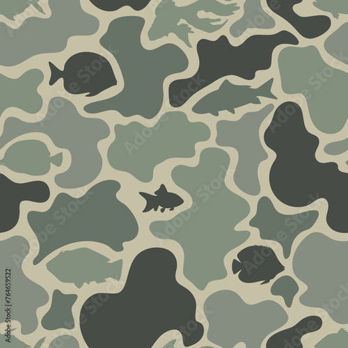 vector fish camouflage, sea camouflage, ocean camouflage