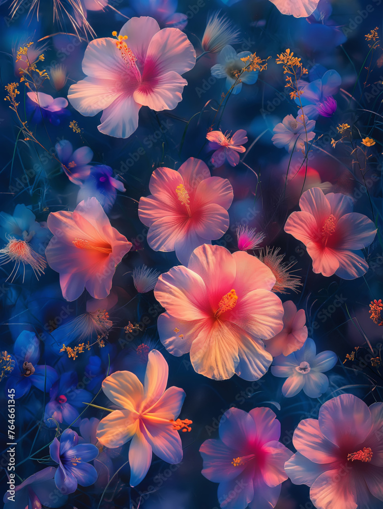 Abstract floral background