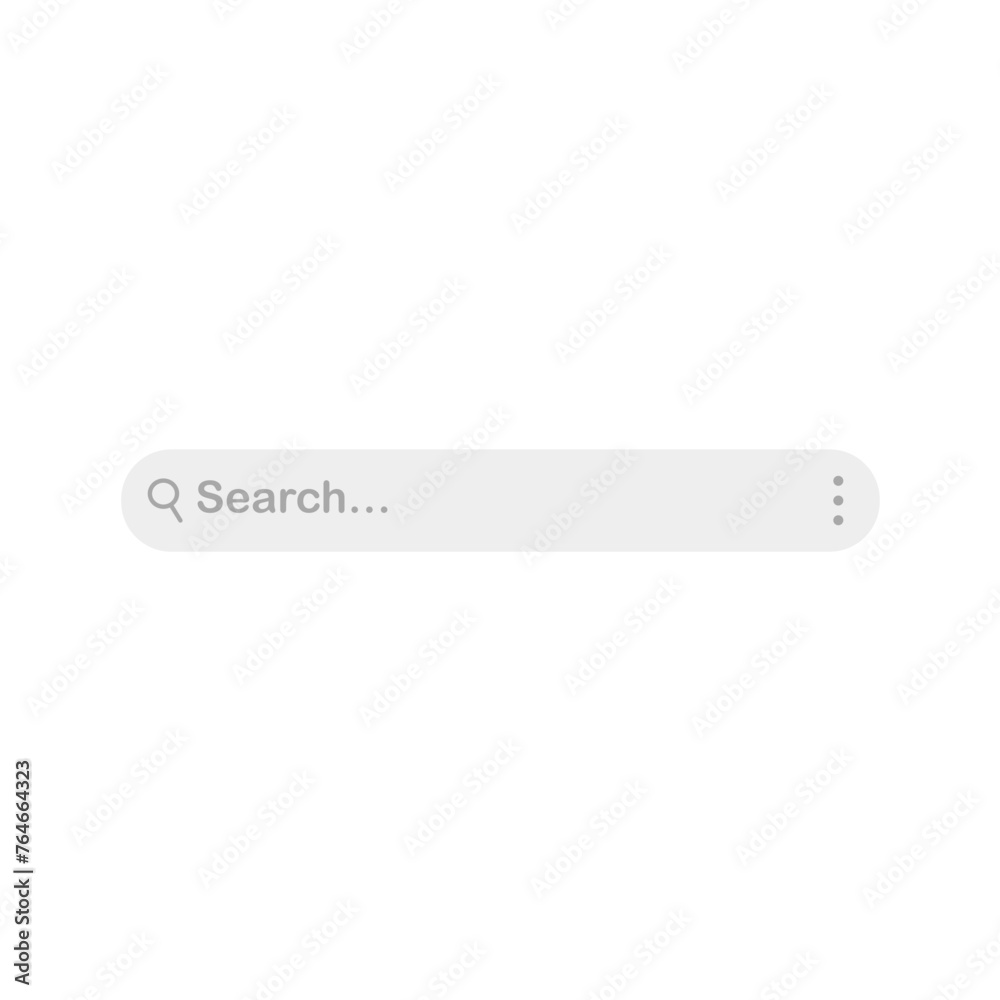 Search bar icon. Flat design style. Vector illustration Search bar icon. Flat design style. Vector illustration