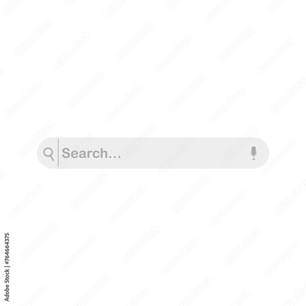 Search bar icon. Flat design style. Vector illustration Search bar icon. Flat design style. Vector illustration