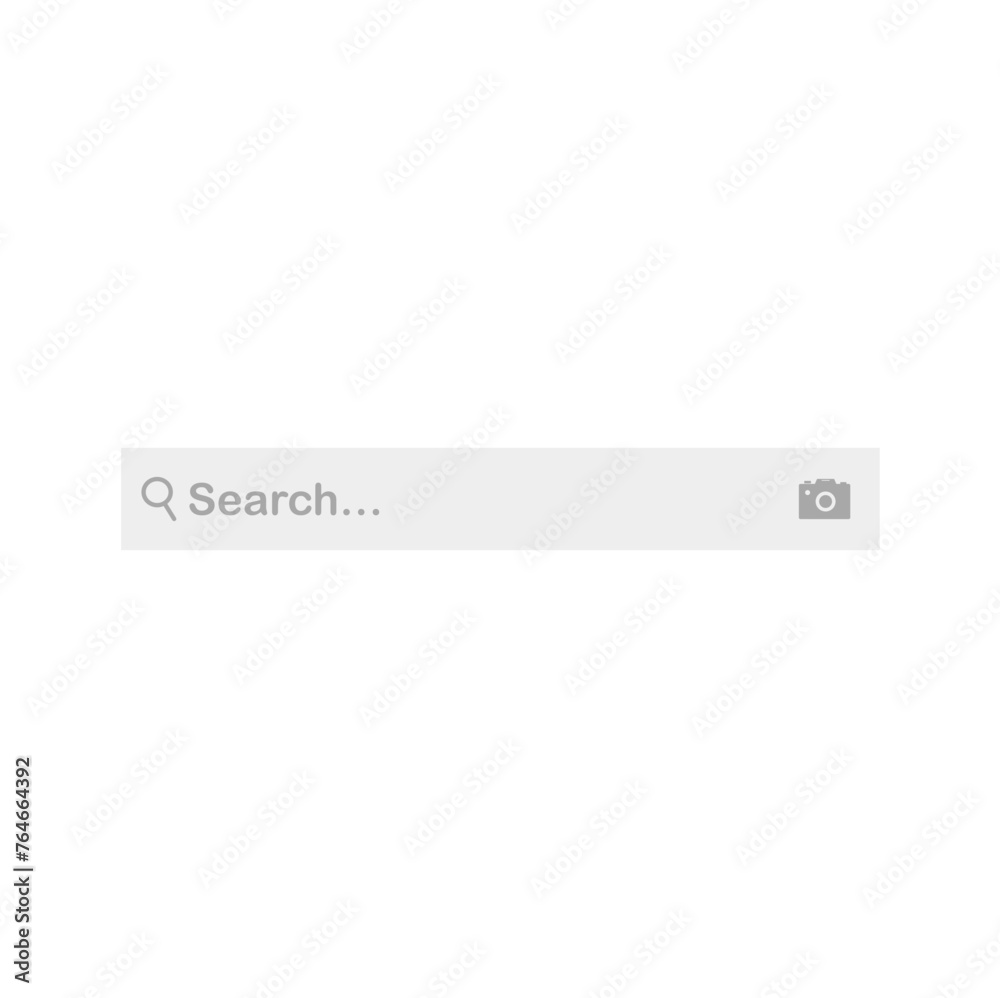 Search bar icon. Flat design style. Vector illustration Search bar icon. Flat design style. Vector illustration