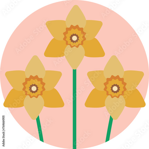 The Daffodil icon in the United Kingdom category captures the essence of spring with its vibrant yellow petals and graceful silhouette.