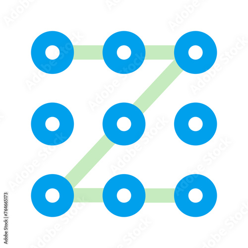 pin code duo tone icon