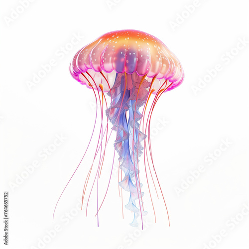 jellyfish isolated on white