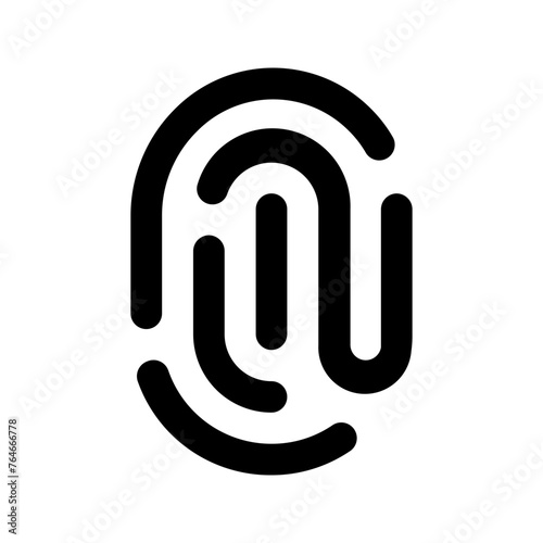 fingerprint glyph icon