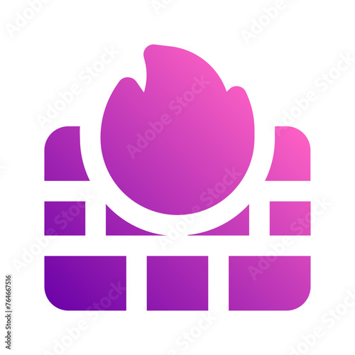 firewall gradient icon
