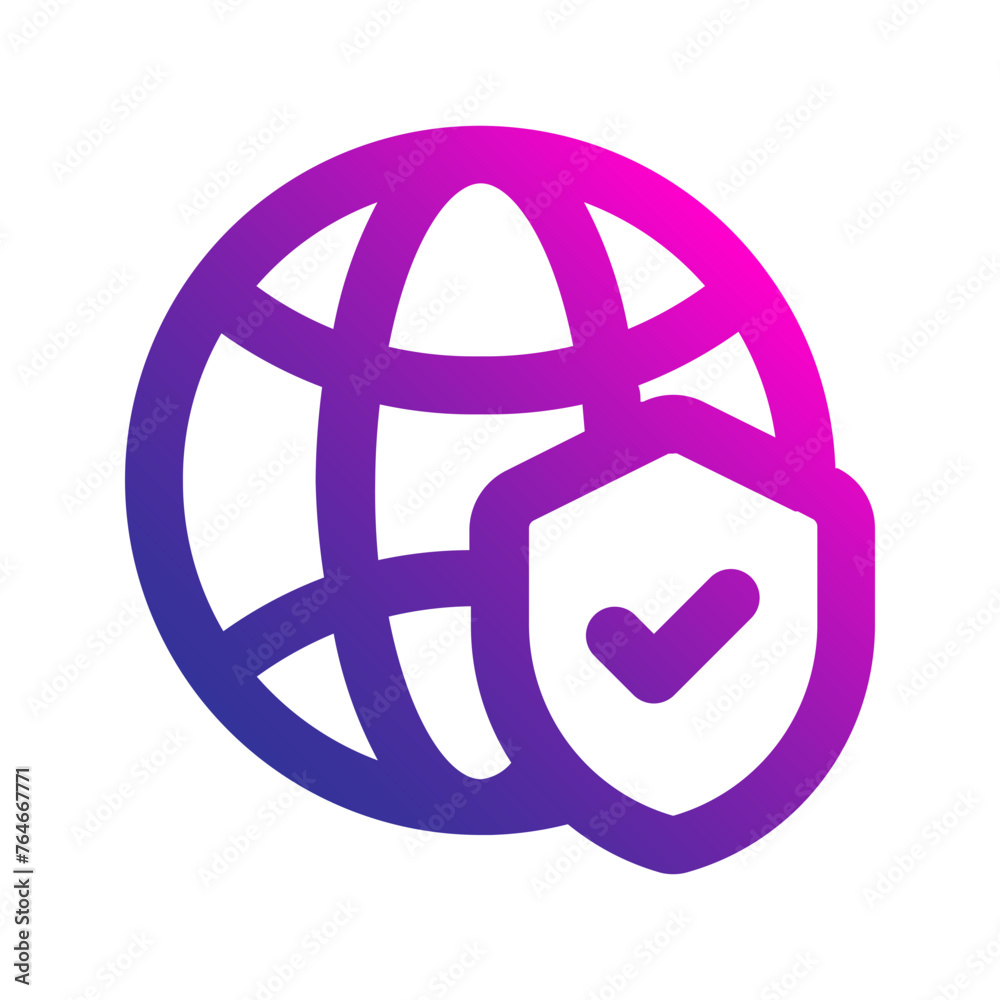 internet security gradient icon internet security gradient icon