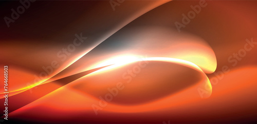 Neon-lit waves surge across background, mesmerizing dance of luminescence and motion. Dynamic backdrop captures essence of energy and modern aesthetics