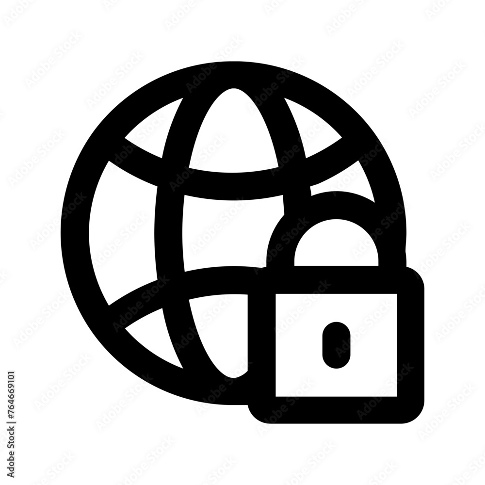 internet security line icon internet security line icon