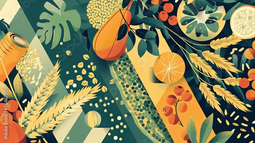 SDG 2 No Hunger Illustration