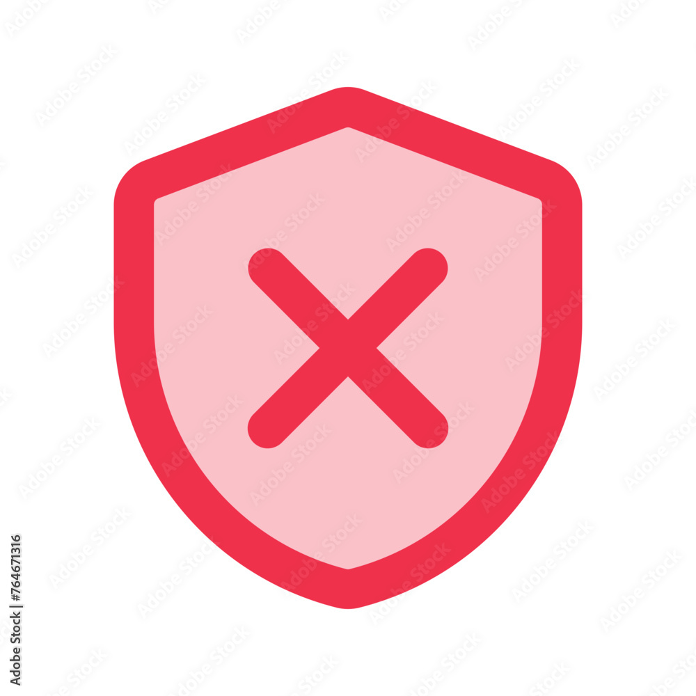 Obraz premium unprotected outline fill icon