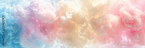 Colorful cotton candy texture. Pastel color background. Space for text.
