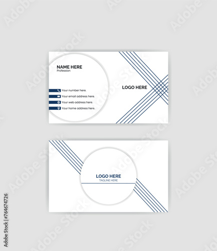 Simple business card design with smart background.