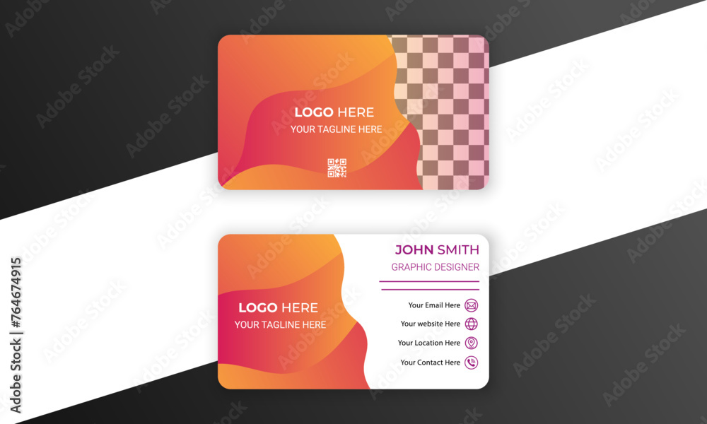 authentic business card design template