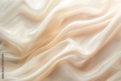 close up horizontal image of cream coloured waves abstract background