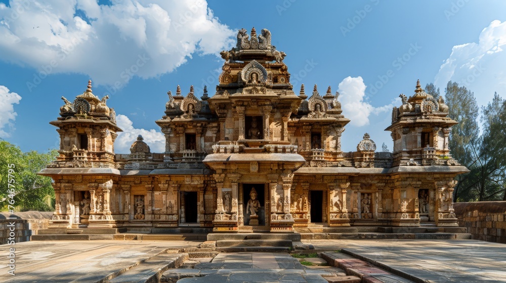 The temple of the Hindu God, Narasimha in Melkote, South India