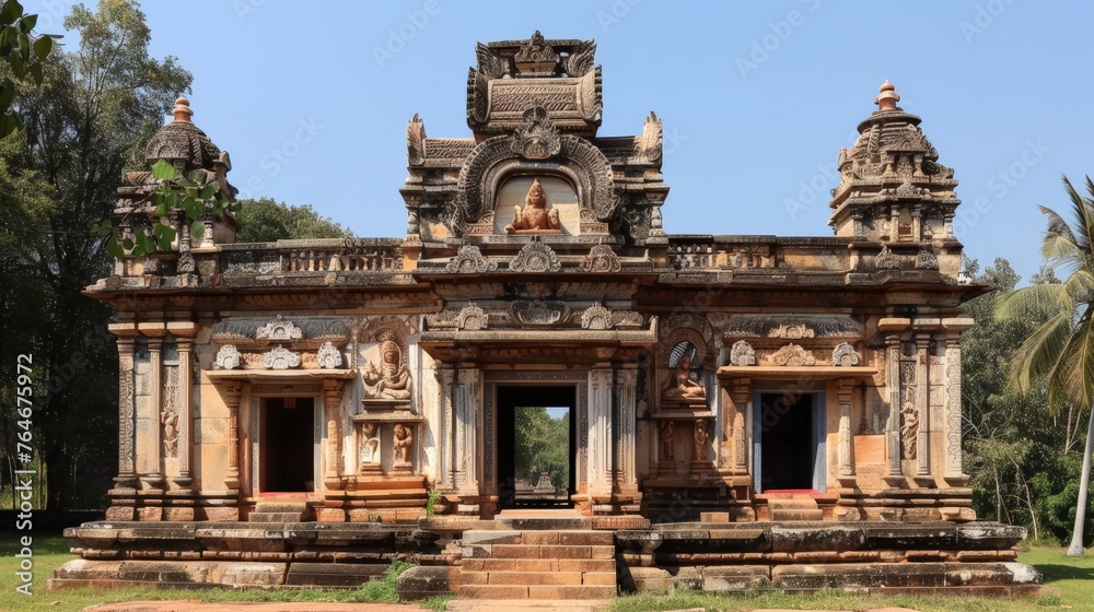 The temple of the Hindu God, Narasimha in Melkote, South India