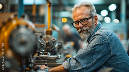 A business owner in the manufacturing industry