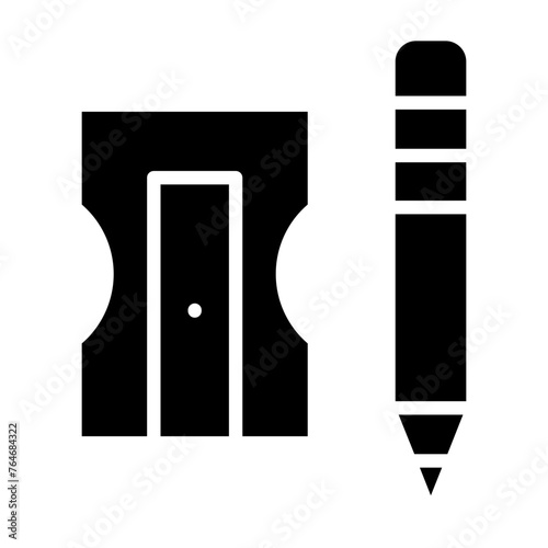 Pencil Sharpener glyph icon