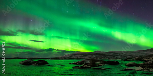 Northern Lights Aurora Borealis Background © DEEP PIXEL