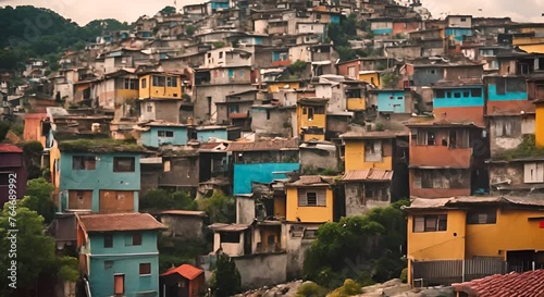 View of a favela.	
 photo