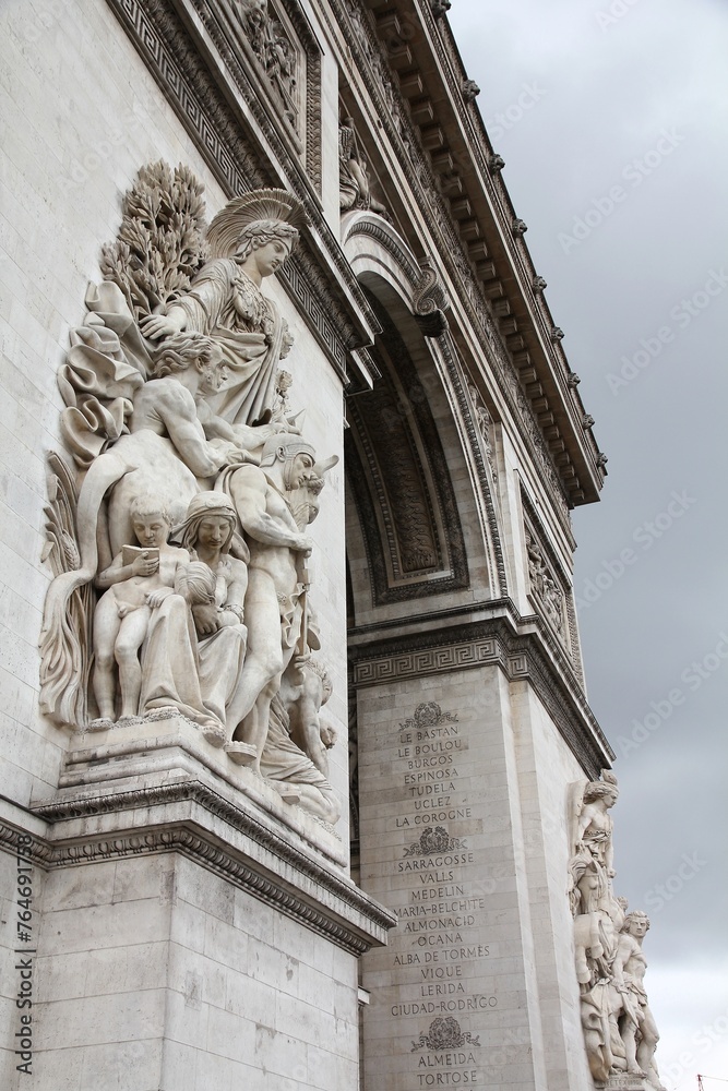 Triumphal Arch in Paris, France