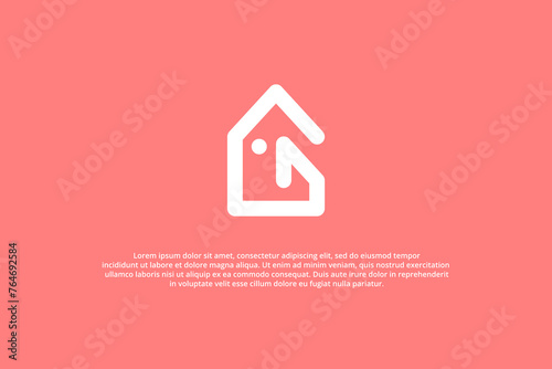 Quadro su tela logo letter g fish house