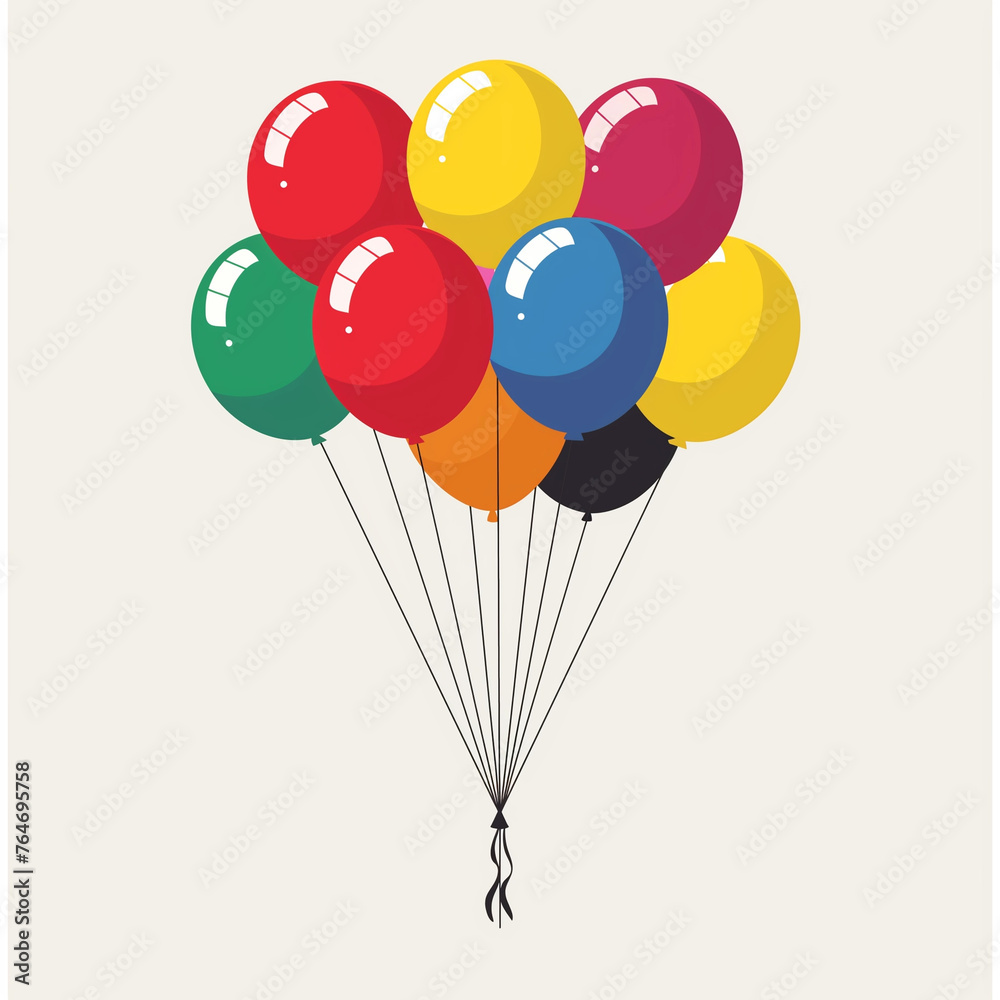 Obraz premium Modern Ballons 3D background Image