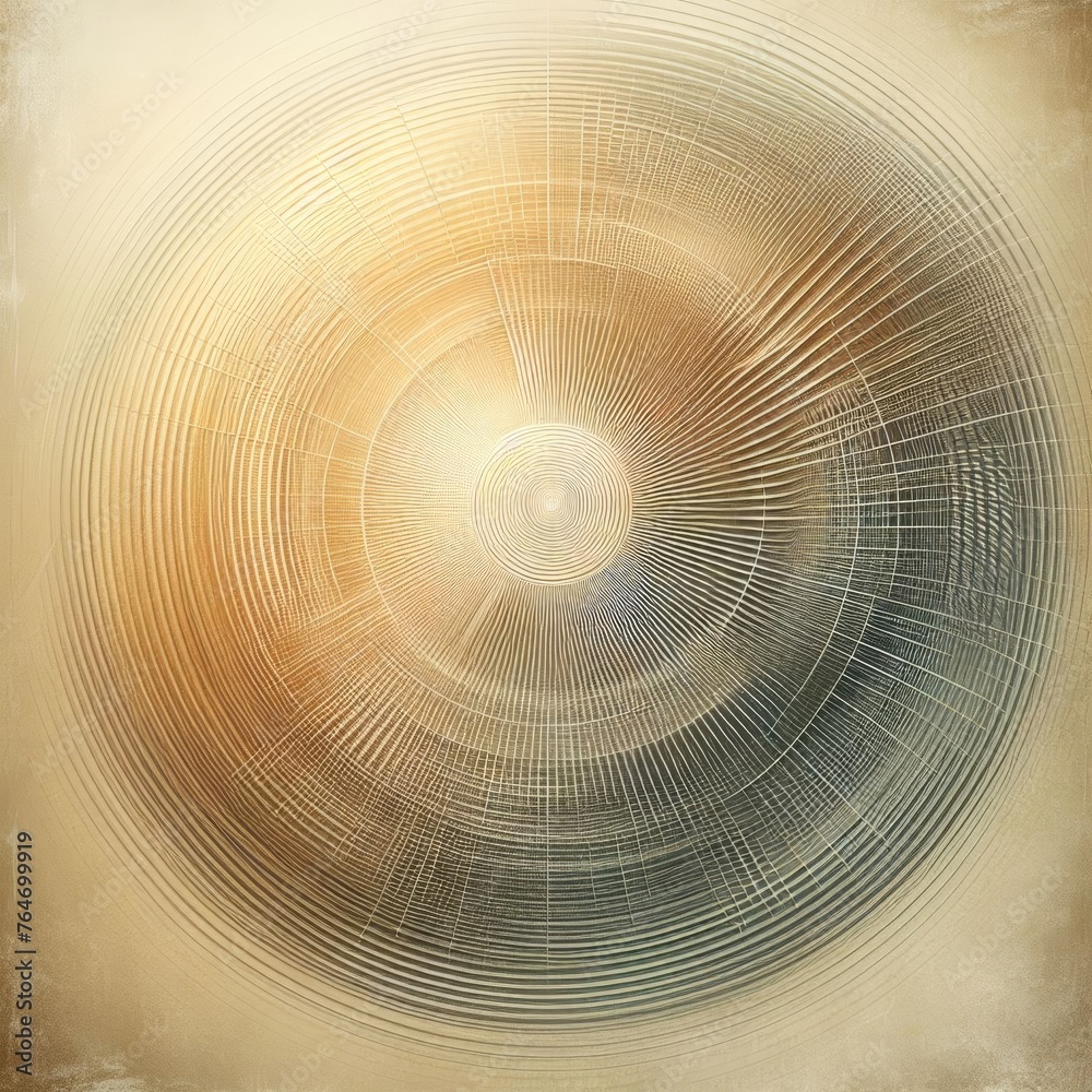 Golden Concentric Abstract for Artistic Background Golden Concentric Abstract for Artistic Background