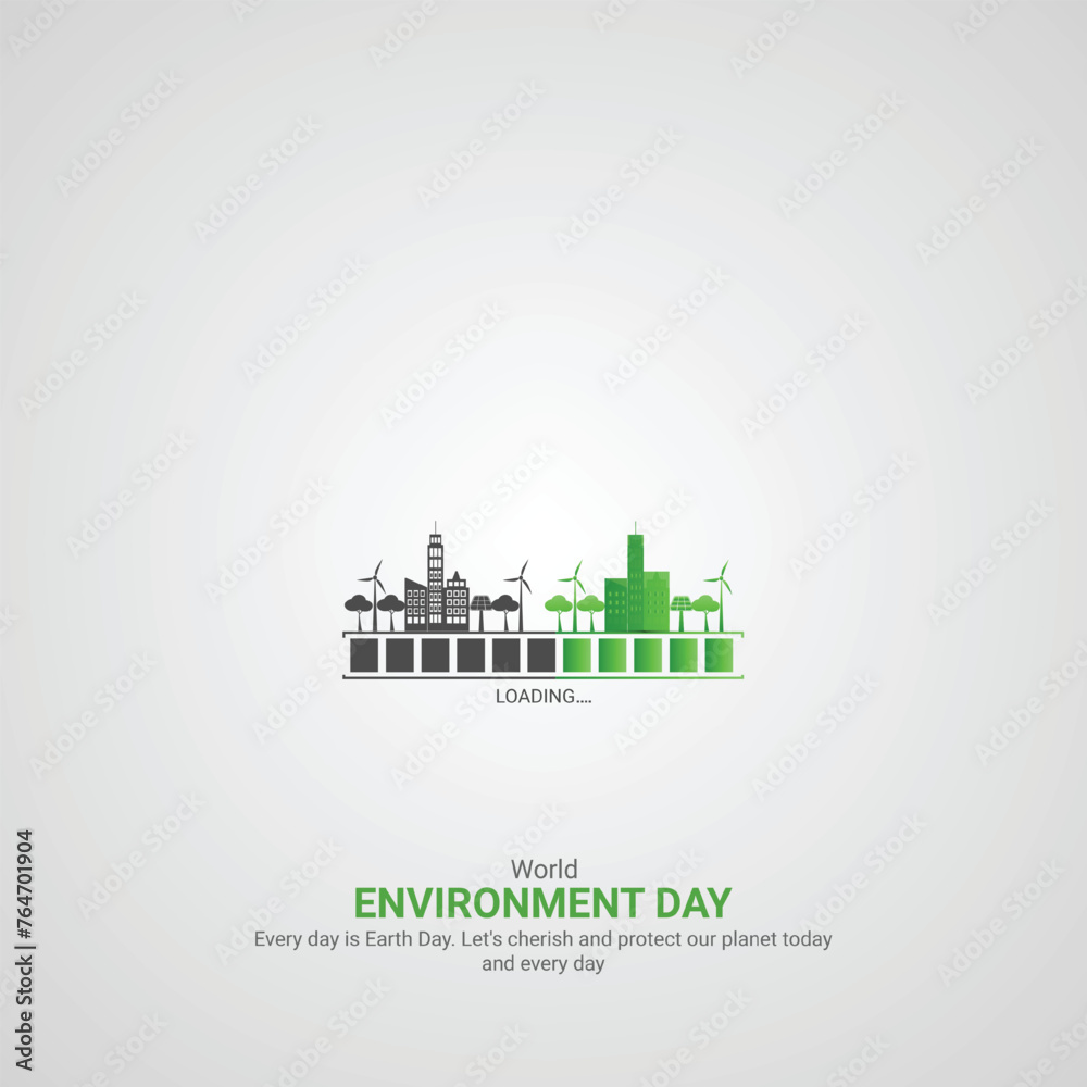 world environment creative ads world environment day june 5 poster banner vector illustration 3d